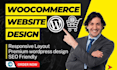design wordpress woocommerce or ecommerce website responsive