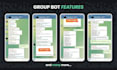 build a telegram group management bot with admin panel