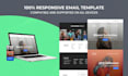design an editable and responsive HTML email template