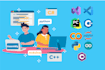 develop advanced shells, cli tools, and scripts in zig, c, cs