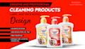 do cleaning label, product, sticker, pouch and packaging