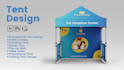 design tent, table cover, flag and canopy tent