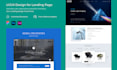 design clean modern intuitive landing page and website uiux