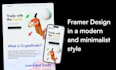 do amazing web designs in framer