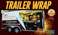 design modern trailer,vehicle,car,van,truck,bus,box trailer caravan,trailer wrap