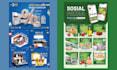 design creative flyer, brochure for supermarket or grocery store