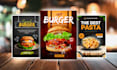design creative awesome restaurant menu food poster, flyer