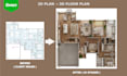 create ai or professional 3d floor plan rendering