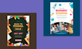 design summer camp,back to school and educational flyer and brochure