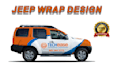 design professional vehicle wrap, vehicle wrap custom 4x4 jeep wrap and bus wrap