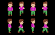 design pixel art sprite sheet, animation, pixel art background and tile set