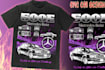 design car streetwear, t shirt high large grunge cars art