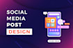 social media post design and blog posts design