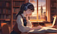 create lofi loop music animation for you