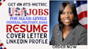 write standard federal, usajobs, and executive resume for any role, cover letter