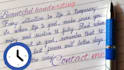 handwrite notes and letters
