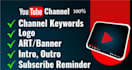 create and setup youtube channel with logo and banner