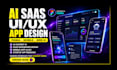 design UI UX for mobile app, web app and dashboard in figma