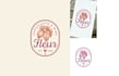 fleur chocolate wine logo design