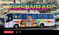 design modern and professional wrap for your bus , vehicle