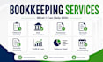 do quickbooks online, xero and excel bookkeeping, cleanup and catch up