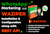 install waziper along with waziper rest API module