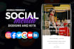 design creative social media graphics