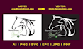 do high quality vector tracing, edit, fix, and ai logo redesign in illustrator
