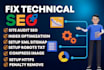 do website audit report and fix technical SEO problems