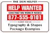 create a professional banner sign