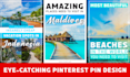 design 100 custom business pinterest pins for you