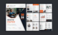 professional white paper, annual report, company profile and PDF