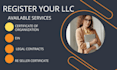 give professional llc registration with ein