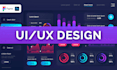 figma website design or redesign, landing page, UI design