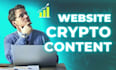 write excellent crypto, blockchain, nft article