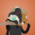 draw your furry character in night in the woods style