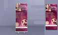 design rollup vertical banner for business and events