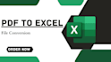 convert pdf to excel, data cleaning and formatting in excel