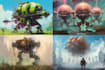 make modern and imaginary art using ai tool midjourney