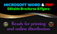 design PDF brochure and PDF flyer in microsoft word template