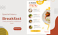 design food menu, restaurant menu, drink menu