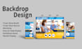 design event backdrop, expo banner and roll up banner