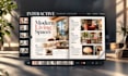 design an interactive digital catalog or magazine