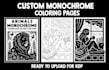 create custom monochrome coloring pages for amazon KDP in any niche