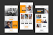make responsive email template and HTML email template