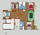 do autocad 2d floor plan and 3d floor plan rendering