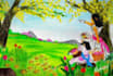 do attractive vibrant illustrations for you