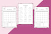 design minimalist printable planner, custom journal, ebook design