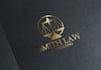 design law, justice custom logo