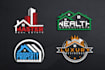 do 3d property, construction, realtor, real estate logo